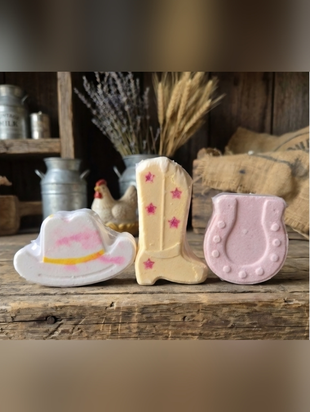 Set Of 3 Rodeo Bath Bombs Made Deep In The Heart Of Texas